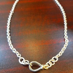 Sterling silver infinity necklace